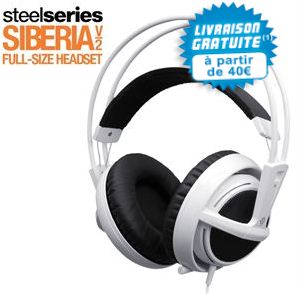 Casque multimédia SteelSeries Siberia v2 blanc