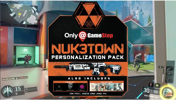 BO3 Précommandes Gamestop : Pack Nuk3town - Millenium