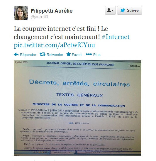 Twitter Aurélie Filippetti
