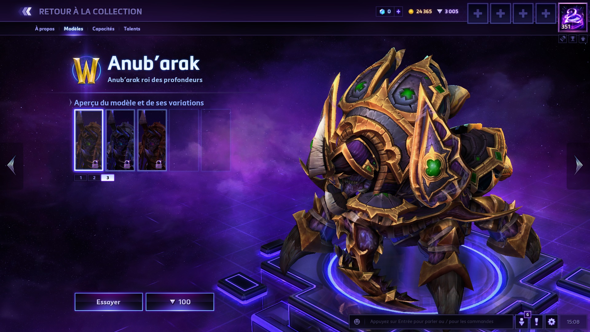 HotS Skins Anub arak Millenium