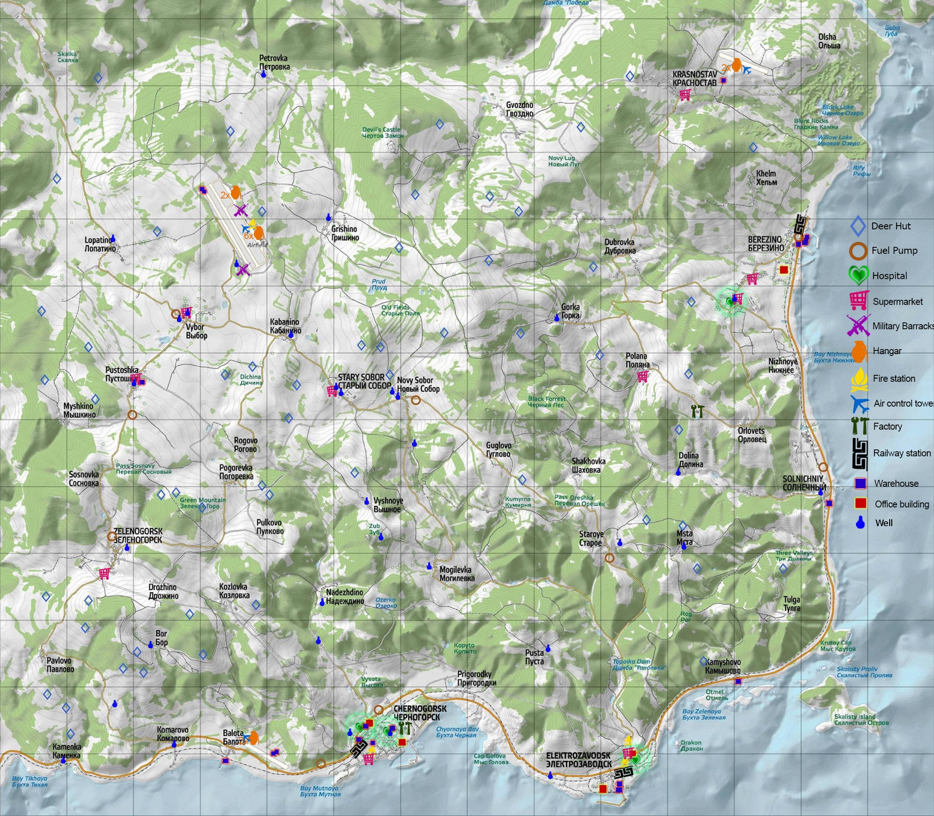 Dayz Carte Map Taille Millenium