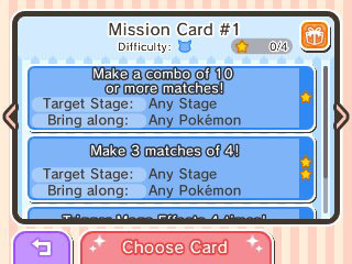 La première carte de mission de Pokémon Shuffle