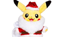 Peluche Pikachu Père Noël