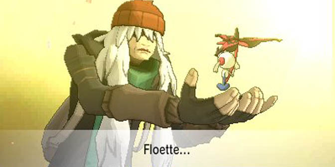 AZ et son Floette dans Pokémon XY