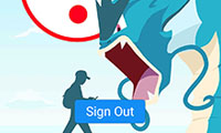L'écran de chargement sur Pokémon GO