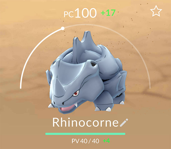 Recharge d'un Rhinocorne