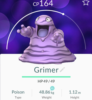Tadmorv (Grimer) dans Pokémon GO