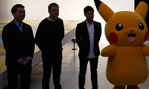 De gauche à droite : Yuji Kitano, Quentin Devine et Atsushi Nagashima.