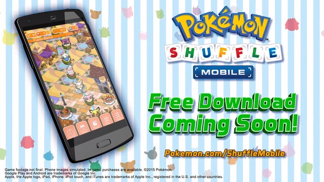Pokémon Shuffle mobile est à présent disponible !