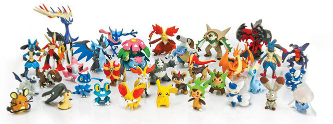 Groupe de figurines Tomy Pokémon