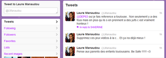 Laure Manodou, l'affaire Twitter