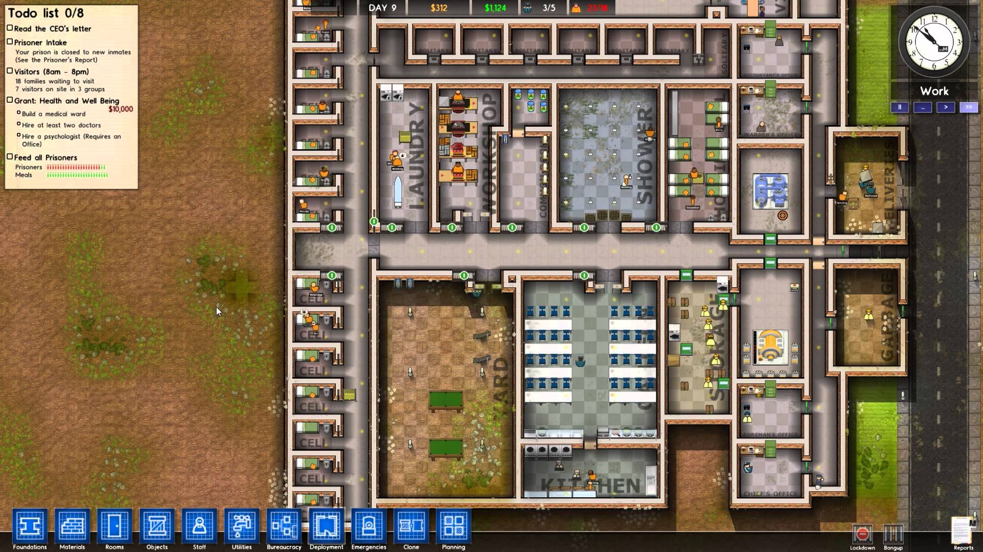 Prison architect проблемы с душем