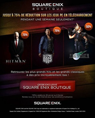 Soldes Square-Enix sur PC