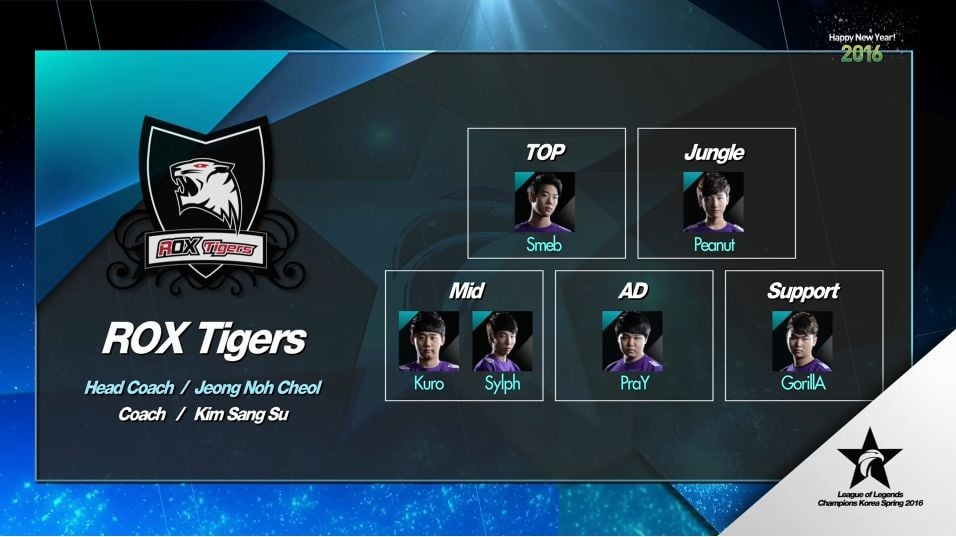 LoL ROX Tigers 2016 Spring