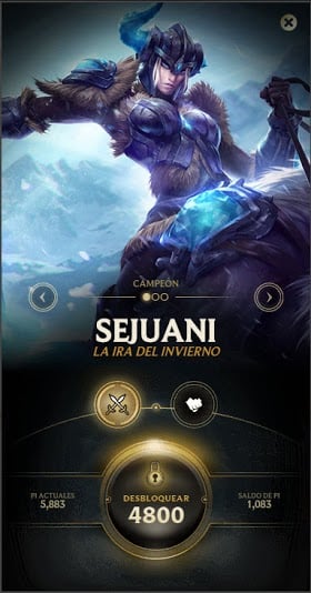 Sejuani, boutique « off-client »