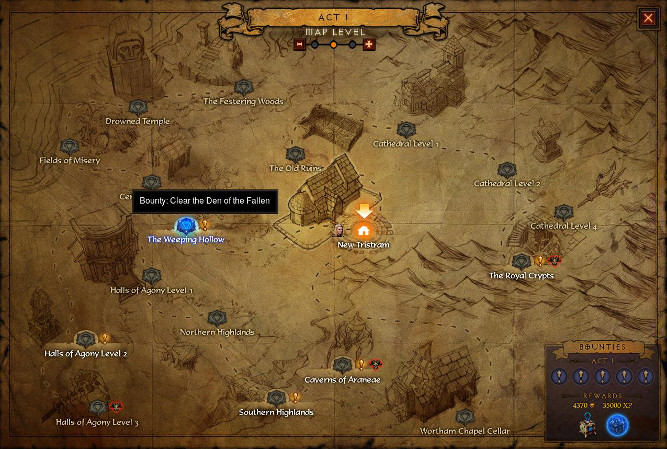 Mode aventure de Diablo 3 Reaper of Souls