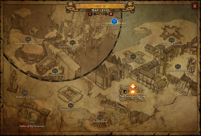 Diablo 3 Reaper of Souls zones et cartes