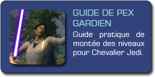 SWTOR : Guide de pex Chevalier Jedi Gardien