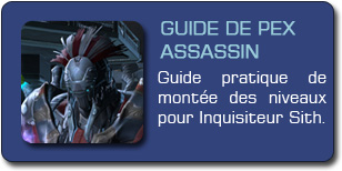 SWTOR : Guide de pex Inquisiteur Assassin