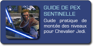 SWTOR : Guide de pex Chevalier Jedi Sentinelle