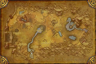 Carte de la Vallée de l'éternel Printemps