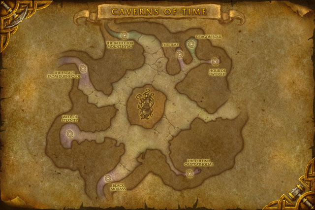 Carte des Grottes du Temps, plus aucune excuse à présent
