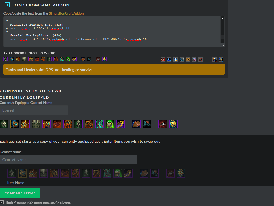 Raidbots : Utilisation avancée - WoW : Guide Raidbots et ...