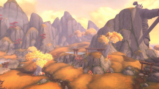 L'ascension continue, parfois douce, parfois raide, finit par donner une impression d'altitude extrêmement immersive. - World of Warcraft