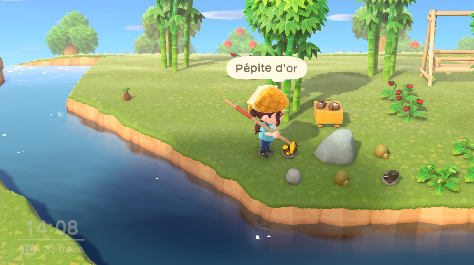 Animal Crossing New Horizons où trouver des pépites de fer, d