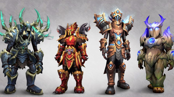 Les armures en Plaques cosmétiques des quatre Congrégations : une identité pour chacune ! - World of Warcraft