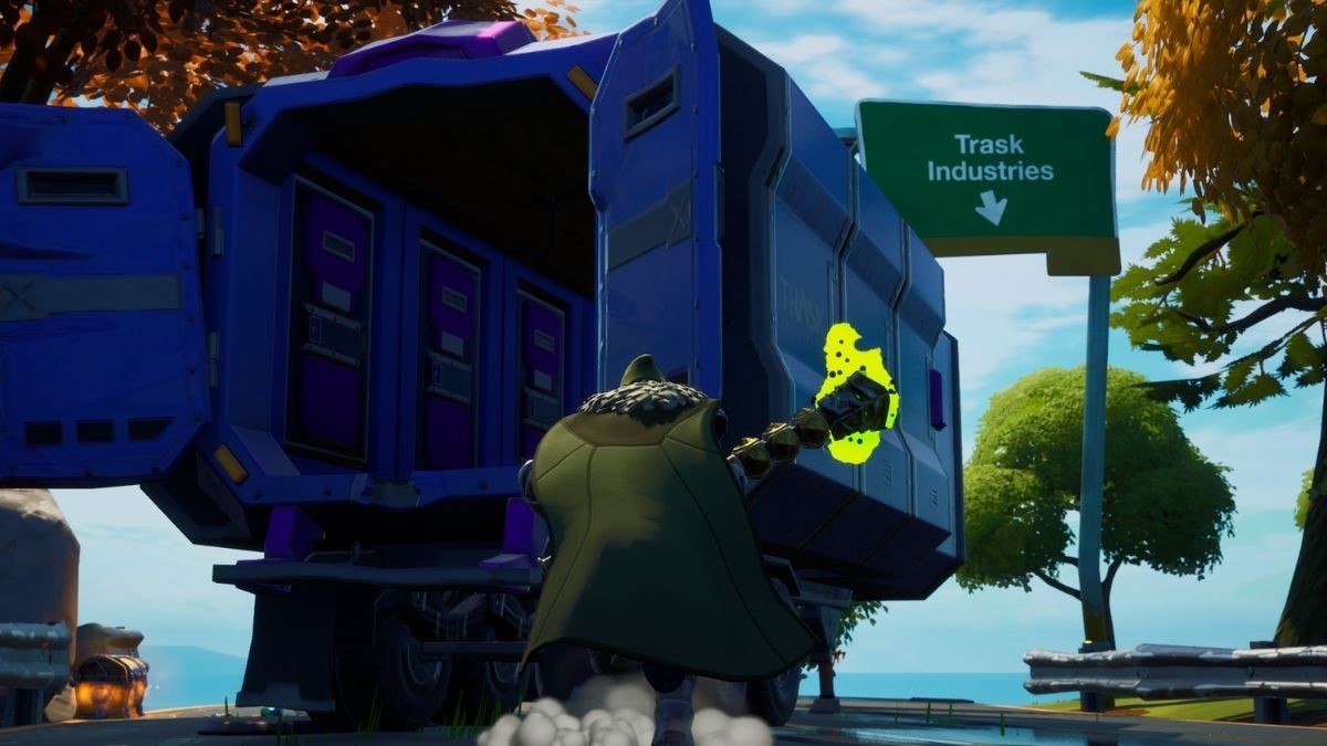 Fortnite trouver un camion de Transport Trask d fi Wolverine