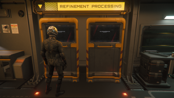 Console pour débuter un processus de raffinement. - Star Citizen