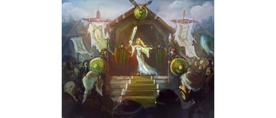 La princesse Lissandra est couronnée à Rekelstake après la mort de la princesse Mauvole – 1er août 20 CLE. - League of Legends