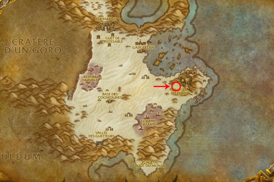 Localisation du Marche-funeste - World of Warcraft