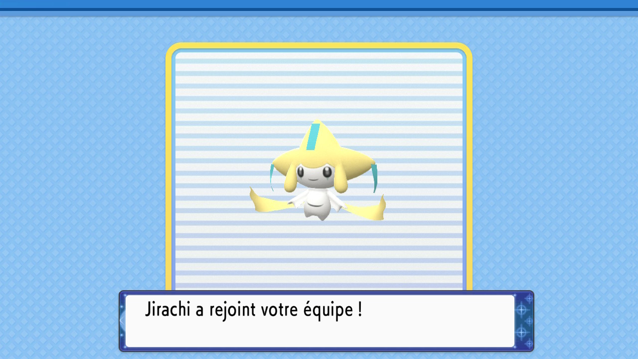 Jirachi Pokémon Diamant et Perle : Comment obtenir le fabuleux génie