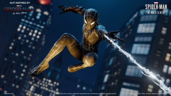 Spider-Man PS5 : Deux costumes gratuits en lien avec le film No Way Home