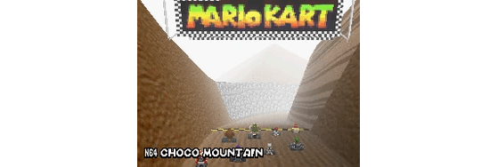 Montagne Choco sur N64 (Source : Mario.fandom) - Mario Kart 8