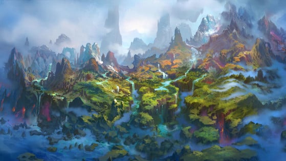 Concept Art des Îles aux Dragons - World of Warcraft