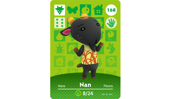 Carte Amiibo de Nana - Animal Crossing New Horizons