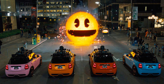 Pac-Man et les 'fantômes' dans Pixels - Millenium