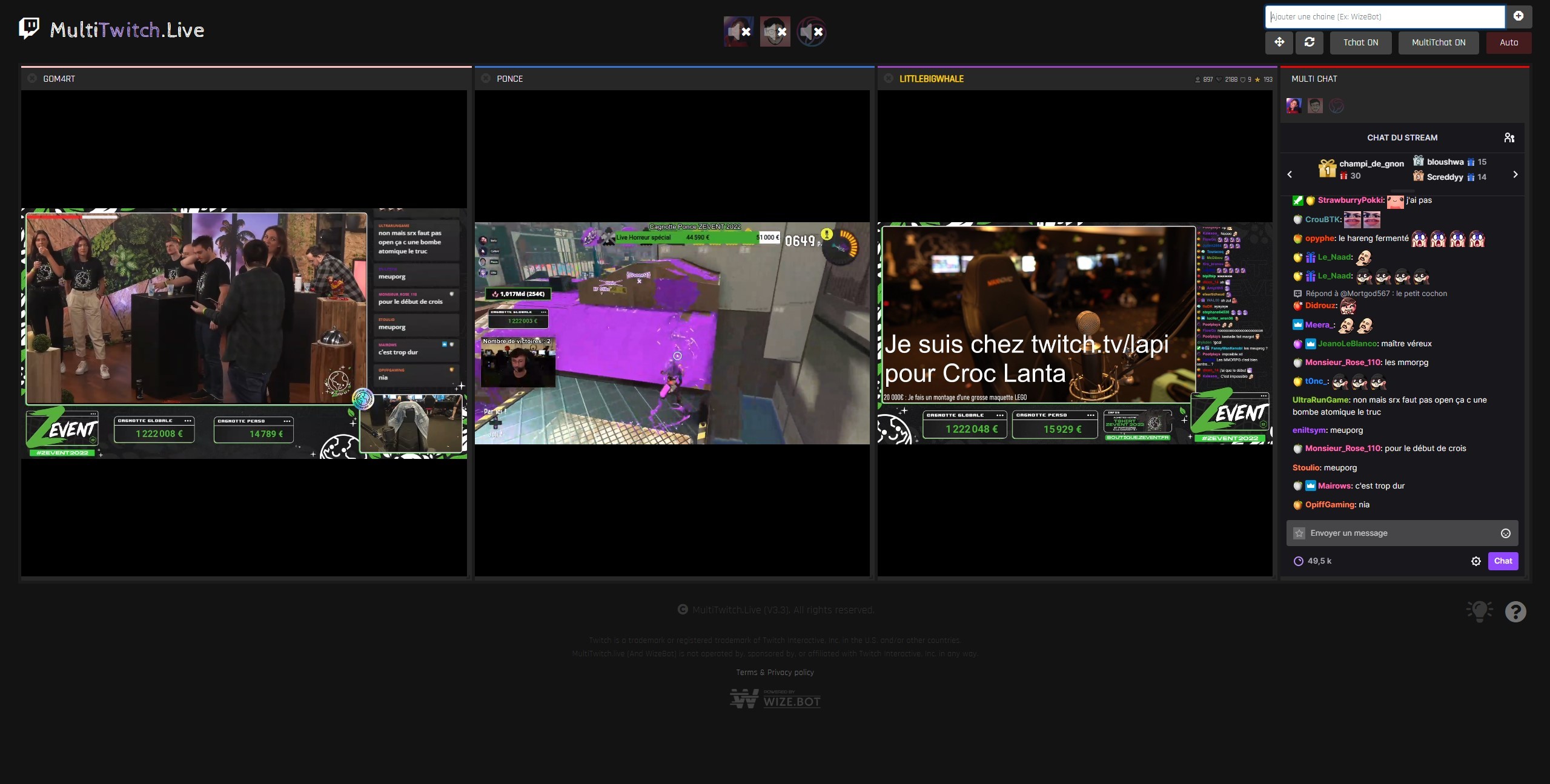 ZEvent 2022 : Multistream, multitwitch... Comment regarder plusieurs