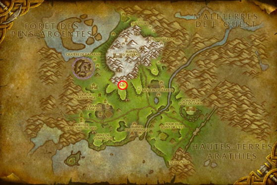 Localisation de Thanthaldis Luireneige - World of Warcraft