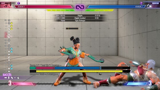 Ici vous pouvez voir la décomposition des frames d'un coup avec les catégories séparées en différentes couleurs - Street Fighter 6