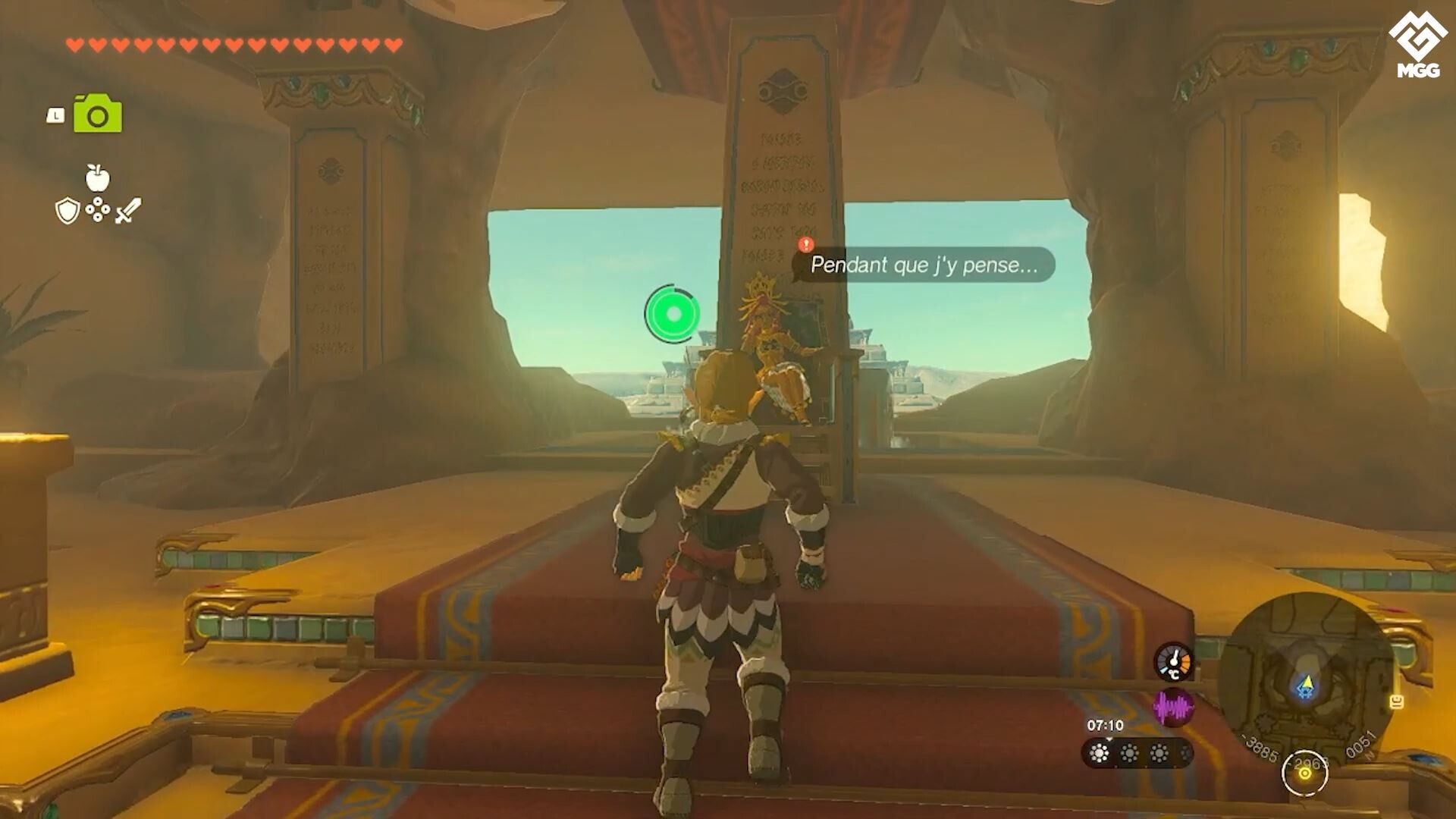 Le trésor caché du désert Gerudo Zelda Tears of the Kingdom Où trouver le Heaume Divin de