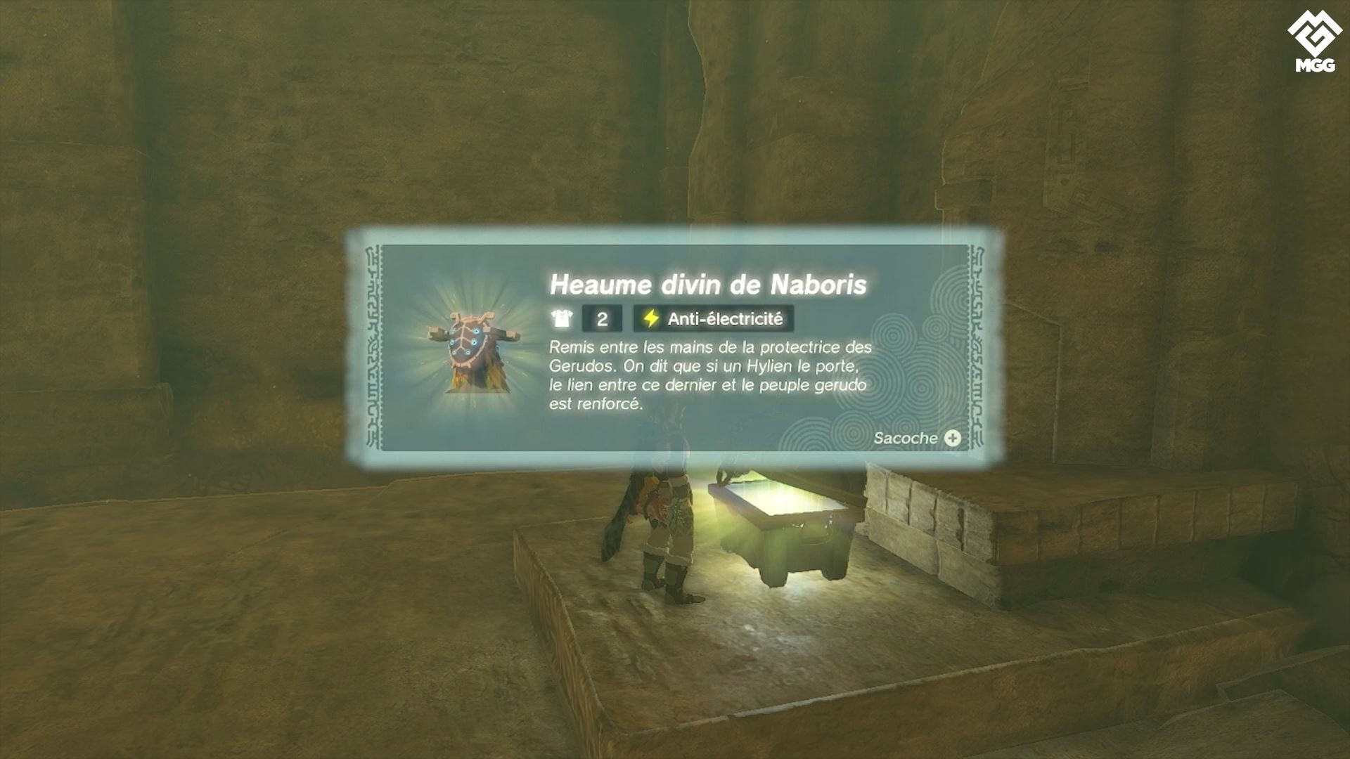 Le trésor caché du désert Gerudo Zelda Tears of the Kingdom Où trouver le Heaume Divin de
