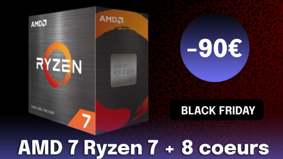 Offre exceptionnelle Black Friday : le processeur AMD Ryzen 7 5800X à un prix jamais vu !