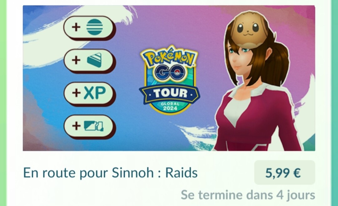 En route pour Sinnoh Pokémon GO Tâches et des études ponctuelles payantes liées à
