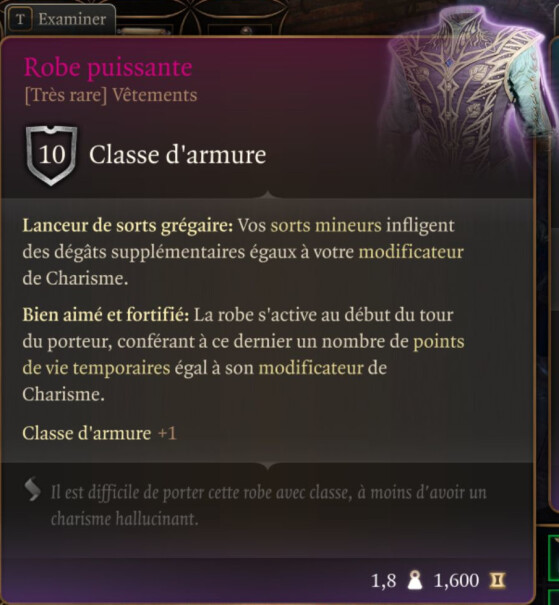 Robe Puissante - Baldur's Gate 3