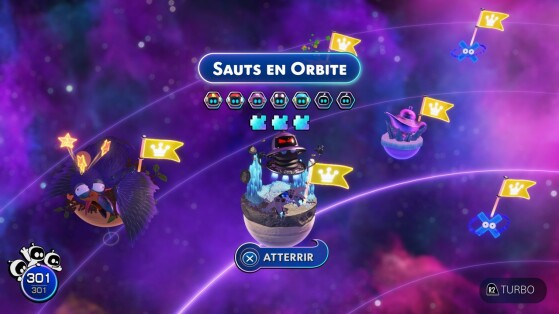 Sauts en Orbite Astro Bot : Bots, pièces de puzzle... Comment finir ce niveau à 100%