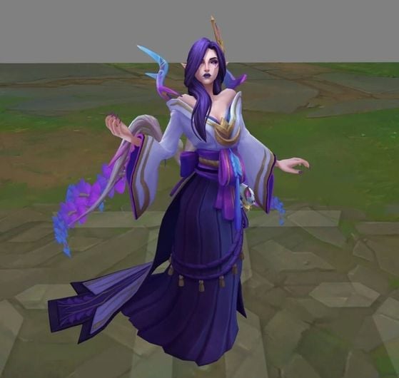 Skin 'Spirit Blossom' de Morgana en jeu - League of Legends